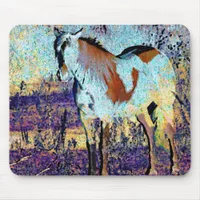Pinto Horse Digital Art Mouse Pad