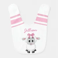 Personalized Baby Lamb Bib