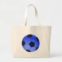 American Soccer or Association Football Large Tote Bag