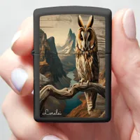 Long-Eared Owl Watcher of the Wild Heights Zippo Lighter