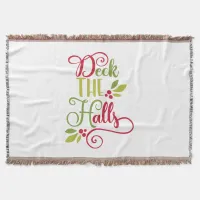 deck the halls throw blanket