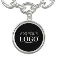 Add Your Logo Business Branding Promotional Black Bracelet