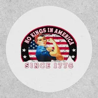 No Kings In America Since 1776 USA Flag Save  Esse Patch