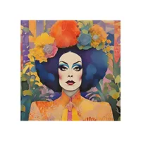 Gorgeous Drag Queen Wood Wall Art