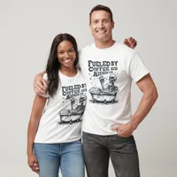 Fueled by Coffee Anxiety Black Print Tee