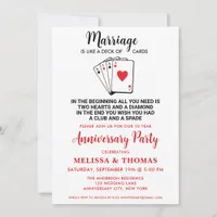 Funny Marriage Humor Anniversary Party  Invitation