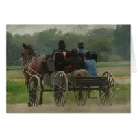 Amish Family Outing Cards
