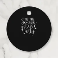 Tis Season Pumpkin Halloween Witch Hat Costume Favor Tags