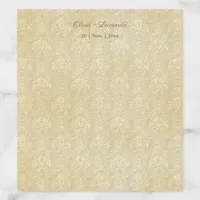Elegant Beige Damask Pattern Envelope Liner