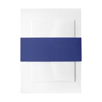 Royal Blue Invitation Belly Band