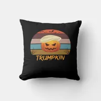 Halloween Trumpkin Vintage Us Throw Pillow