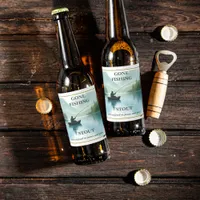 Gone Fishing Stout Beer Label