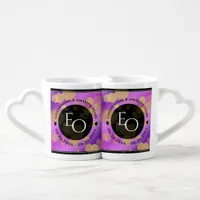 6th 33rd 47th 48th Amethyst Wedding Anniversary Coffee Mug Set