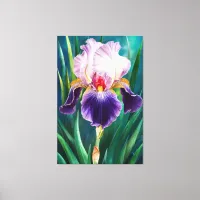 *~* Iris Bold  Flower Artsy Iris Painting AP84 Canvas Print