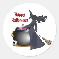 Good Looking Witch and the Cauldron Sticker