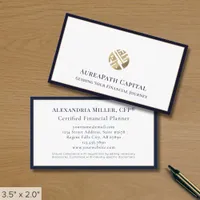 Luxury Wealth Management Business Card