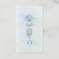 *~* Moon Lotus Energy Healer Yoga Reiki Business Card