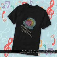 Music Heart Rainbow Doodle School Activity-Parent T-Shirt