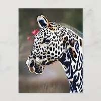 Funny  AI Art Leopard Appaloosa Horse Postcard
