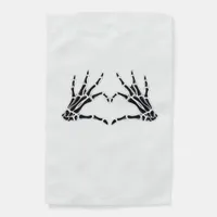Skeleton Heart Hands Sign Halloween Costume Retro 