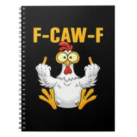 Crow F-Caw-F Funny Humor Gothic Notebook