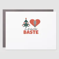 All About That Baste Christmas Classic Retro Look Car Magnet