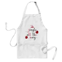 jingle all the way adult apron