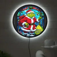 The Grinch steals Christmas under starlit night LED Sign