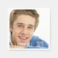 Graduate 2024 graduation party photo boy guy napkins