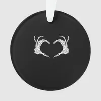 Skeleton Heart Hands Classic Ornament