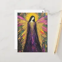 A Colorful Angel Postcard