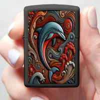 Vibrant Dolphin Wall Décor Zippo Lighter