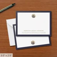 Professional Gold Logo Business Note Card