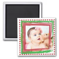 Personalize this Christmas Photo Magnet