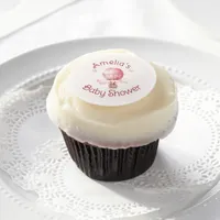 Sweet Little Girl on the Way Baby Shower Edible Frosting Rounds