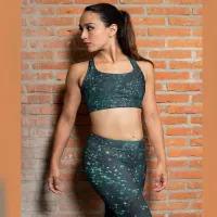 Dark turquoise cosmic pattern