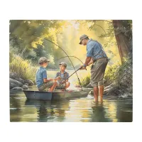 Father's Day Gone Fishing Metal Print