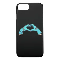 Zombie Hands Heart Halloween Spooky iPhone 8/7 Case