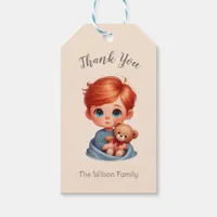 Personalized Sweet Baby Boy Gift Tags