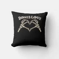 Love Skeleton Hand Classic Look Throw Pillow