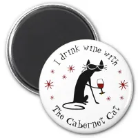 Cabernet Cat Fan Magnet