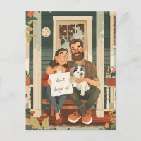 Middle-aged Couple Postcard