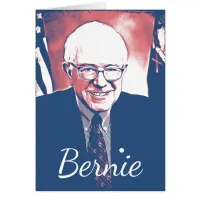 Bernie Sanders Support Digital Art Black Card