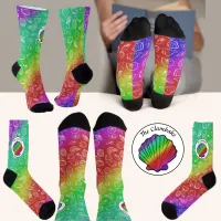 Clambake Rainbow Clam Shellfish Pattern Socks