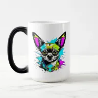 Chihuahua Cyberpunk style Art Chi Mom Magic Mug