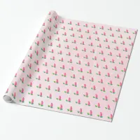 Pink Rosebud Gilt's Birthday Gift Wrap