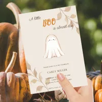 A Little Boo Cute Fall Baby Shower  Invitation