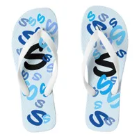 Flip Flops - Initial in Blue