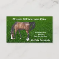 Horse  Veterinary Business Card