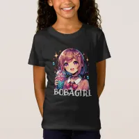 Cute Anime Girl Holding Bubble Tea T-Shirt